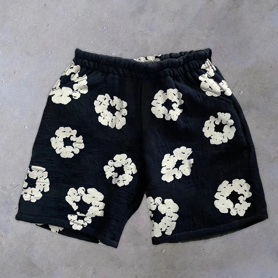 Printed Retro Shorts
