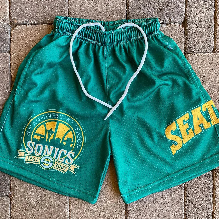 Casual Seattle Print Shorts