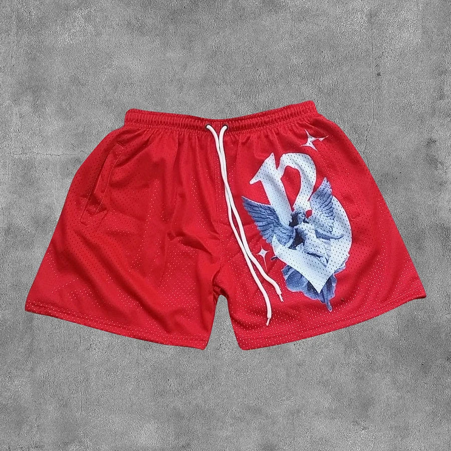Fashion Angel Print Tee Shorts