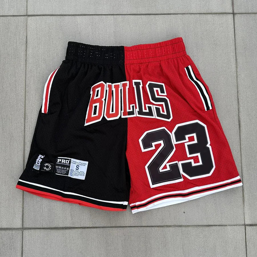 M.Jordan Bulls Basketball Print Shorts