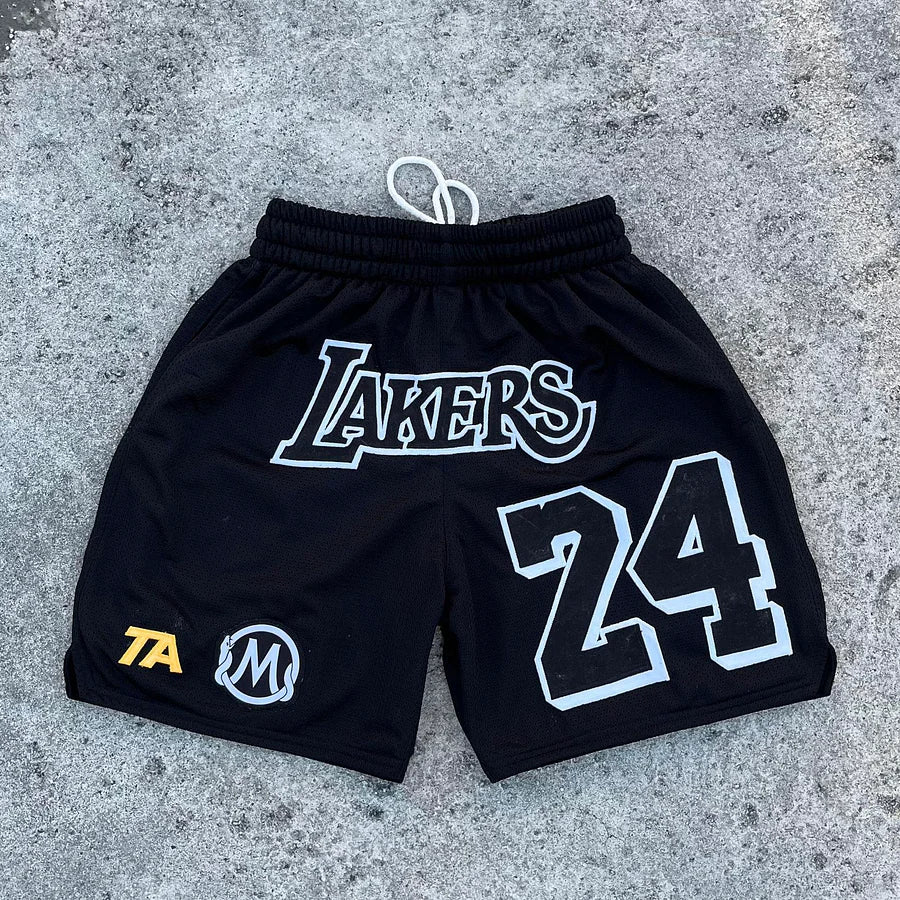 K.Bryant Lakers Basketball Tee shorts