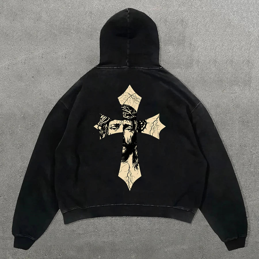 Jesus Made In Heaven Print Hoodie